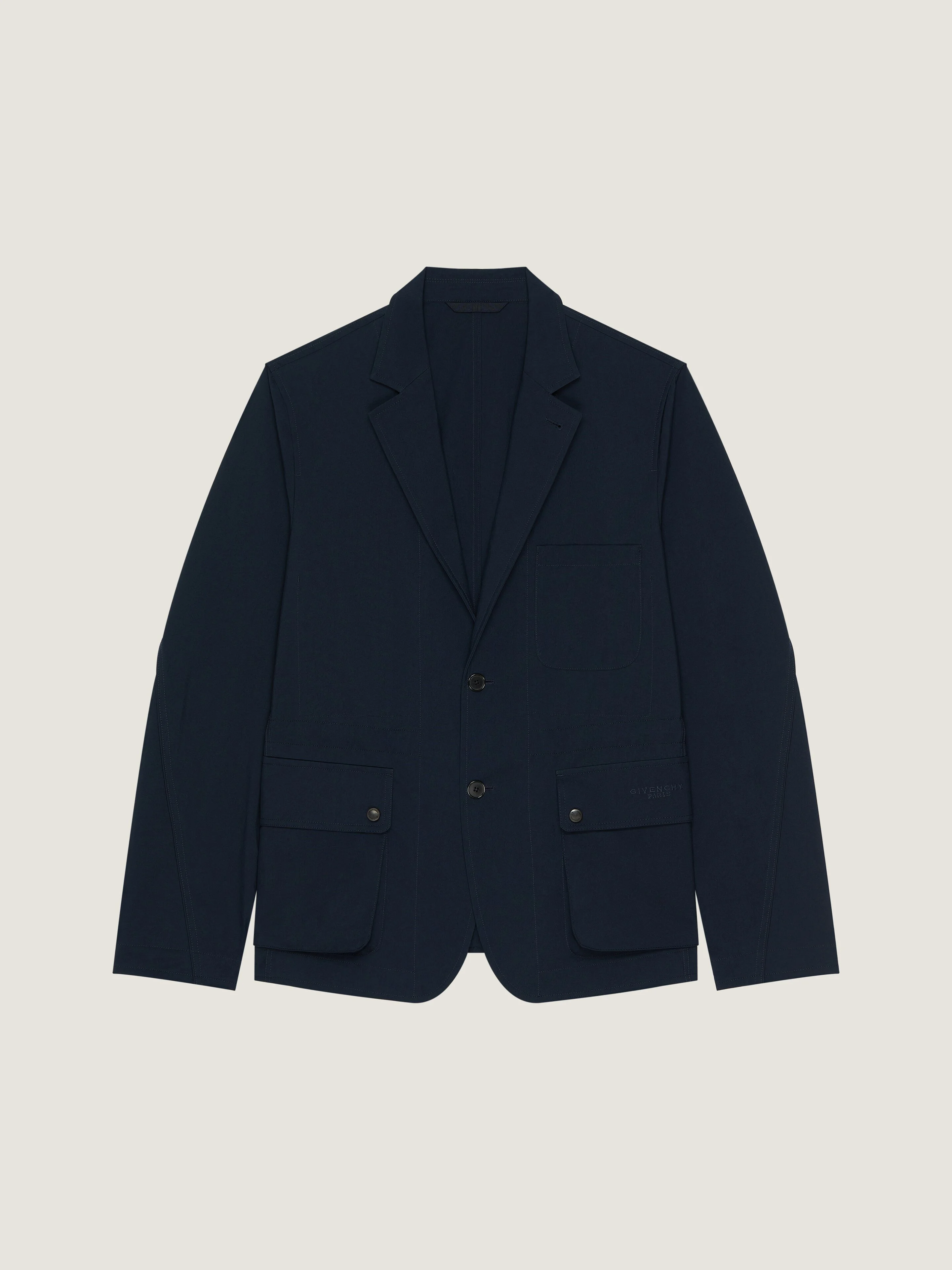 DECONSTRUCTED JACKET WITH GIVENCHY PARIS EMBROIDERY - 1