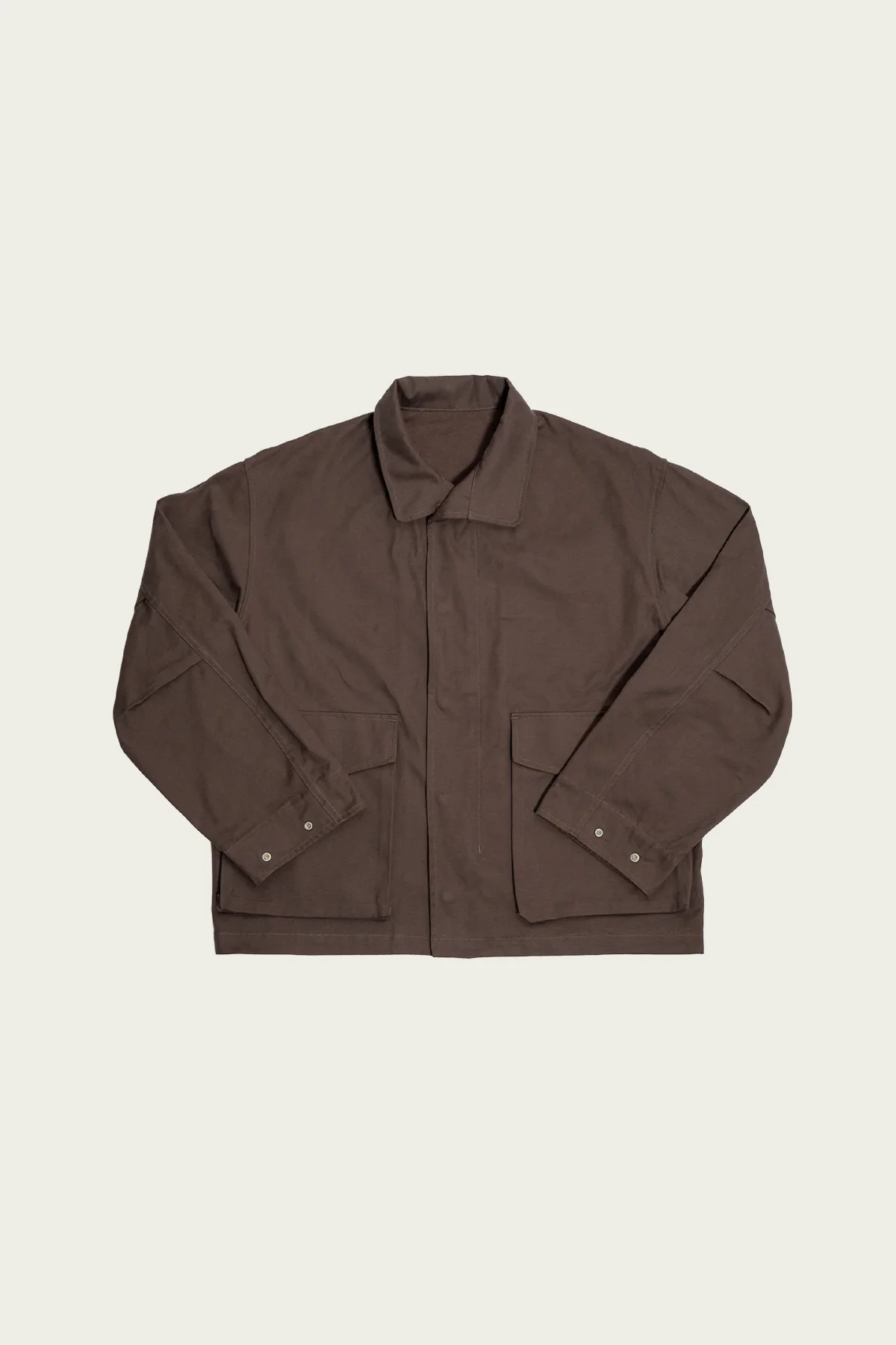 Six Jacket - Brown Cotton Canvas - 1