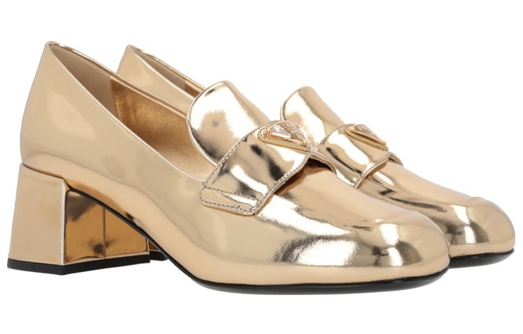 (WMNS) PRADA Patent Leather Loafers 'Gold' 1D763M_F045_3AU1_F_0522 - 3