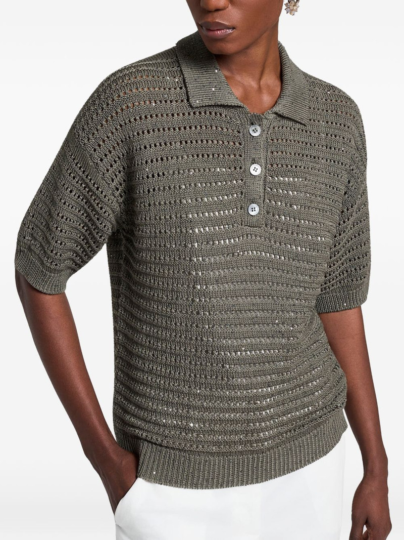 pointelle polo knitwear 3