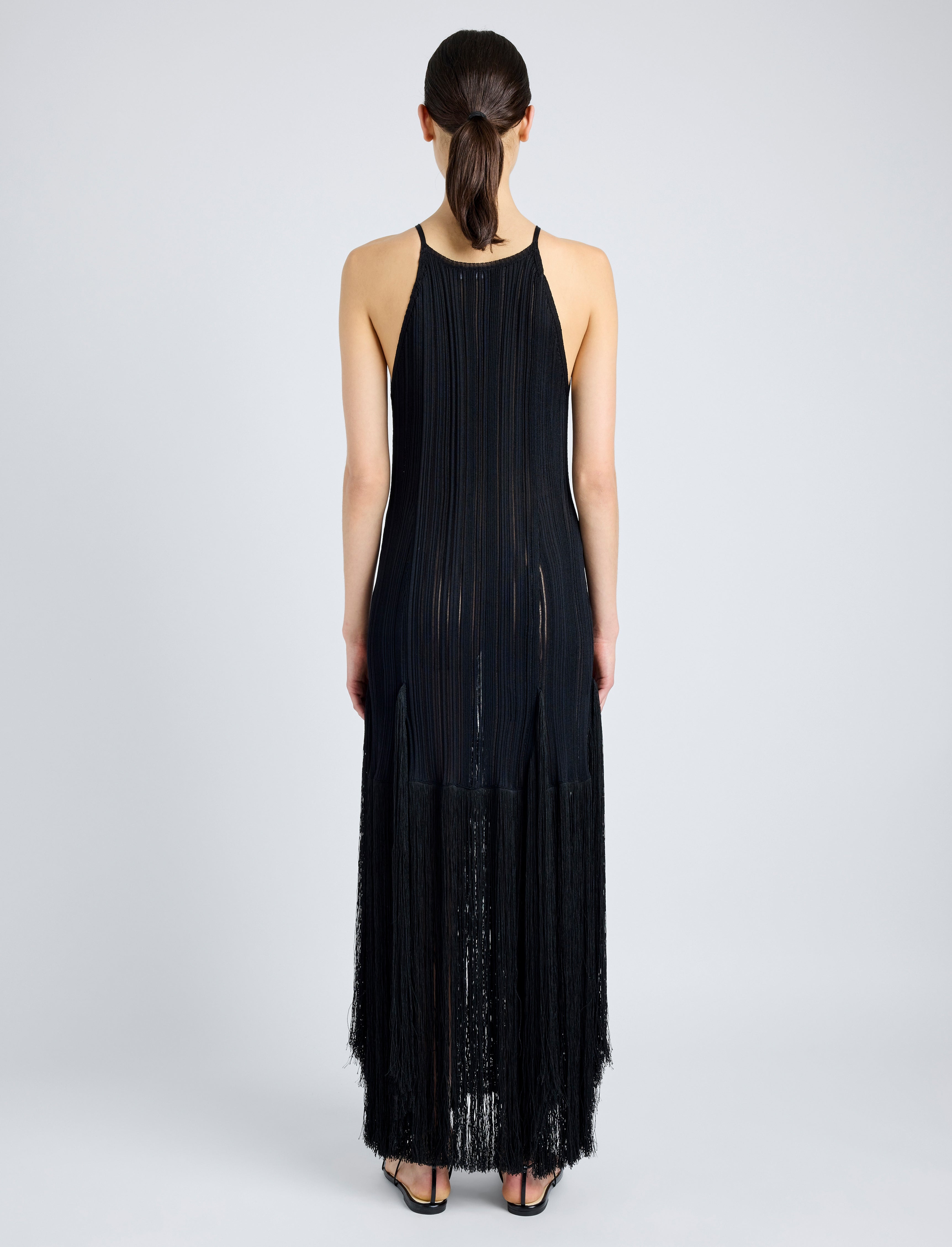 Everly Dress in Viscose Fringe Knit - 4
