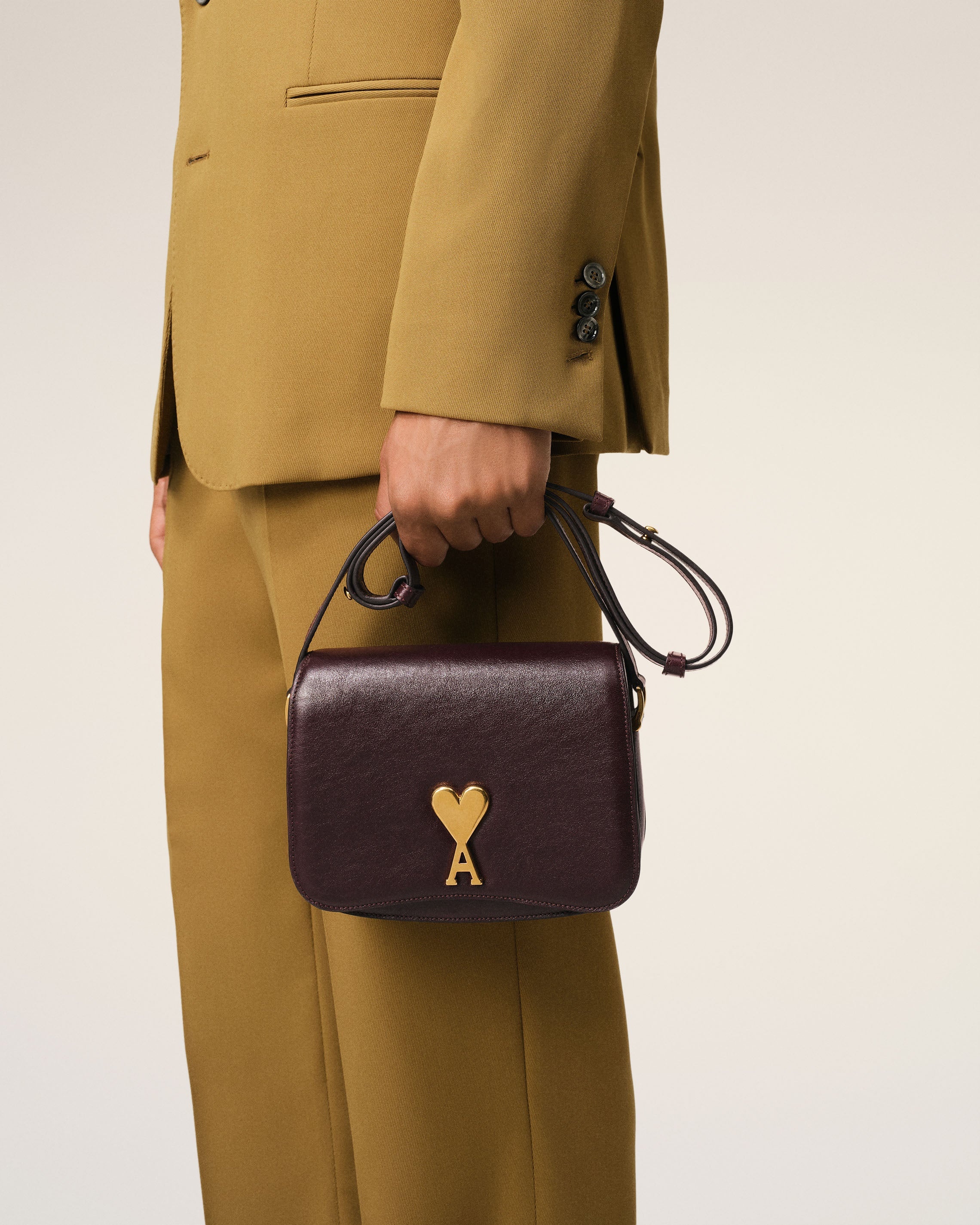 BURGUNDY LEATHER PARIS PARIS BAG - 5