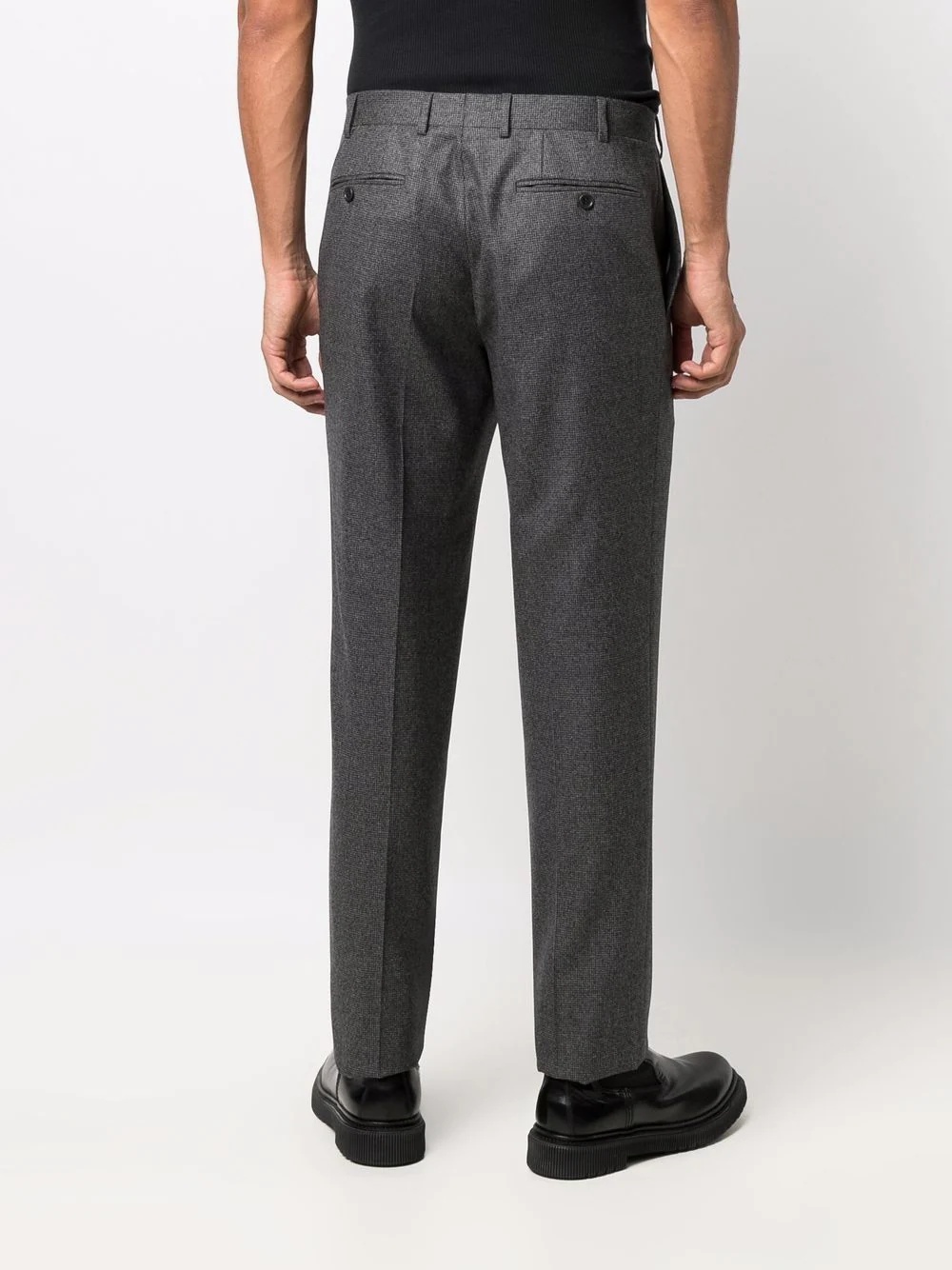 straight-leg tailored trousers - 4