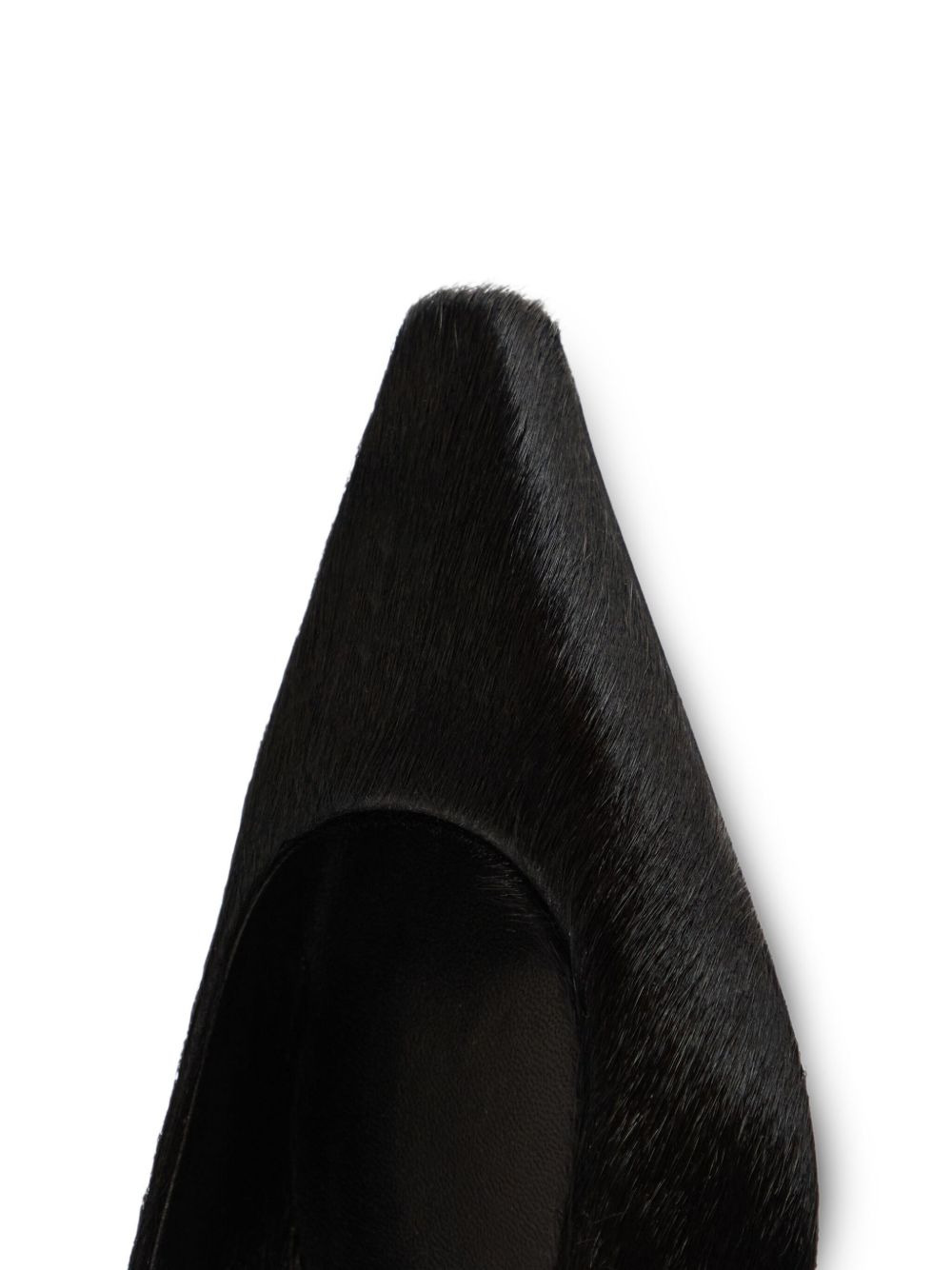 LEONE pony-effect leather mary jane flats - 4