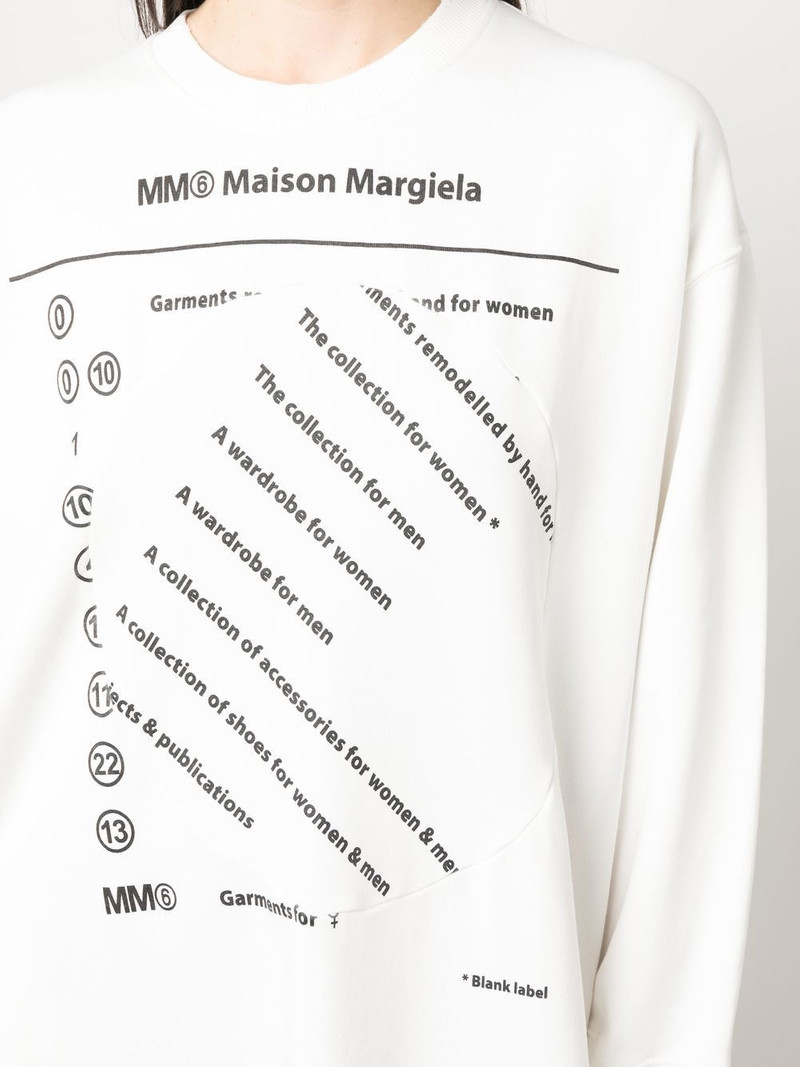 logo print sweatshirt dress 5