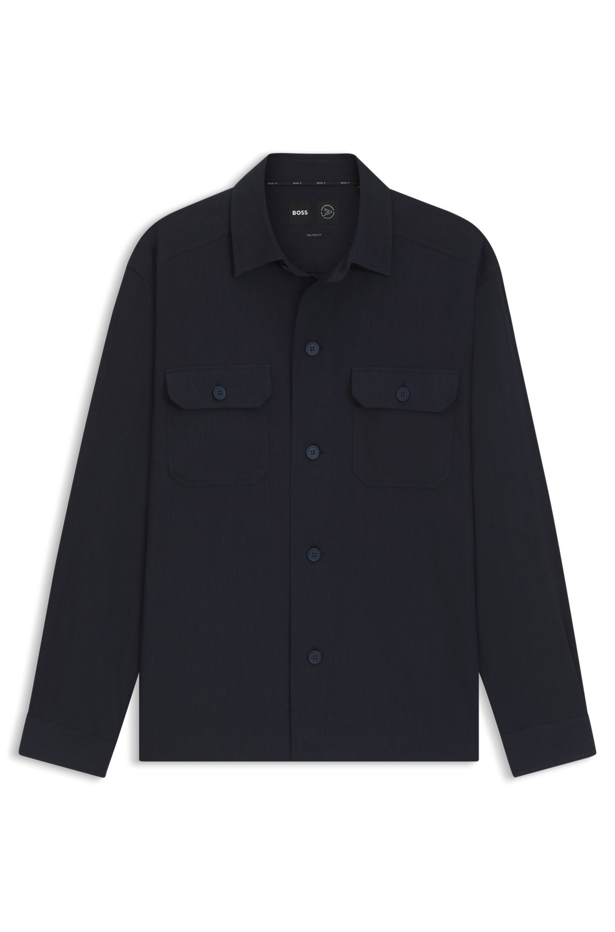 RELAXED-FIT SHIRT IN AN ITALIAN-MADE LINEN BLEND - 1