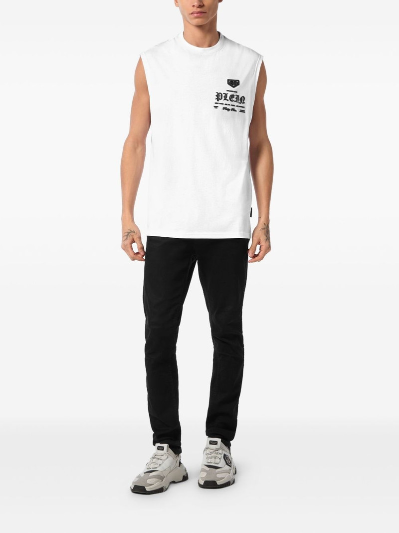 PHILIPP PLEIN logo-appliqué top outlook