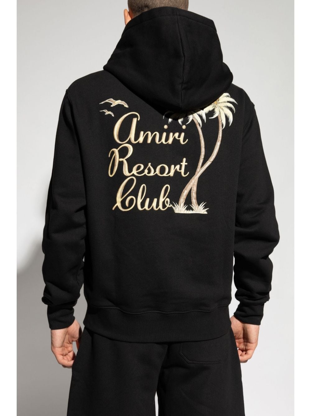embroidered-logo hoodie - 4
