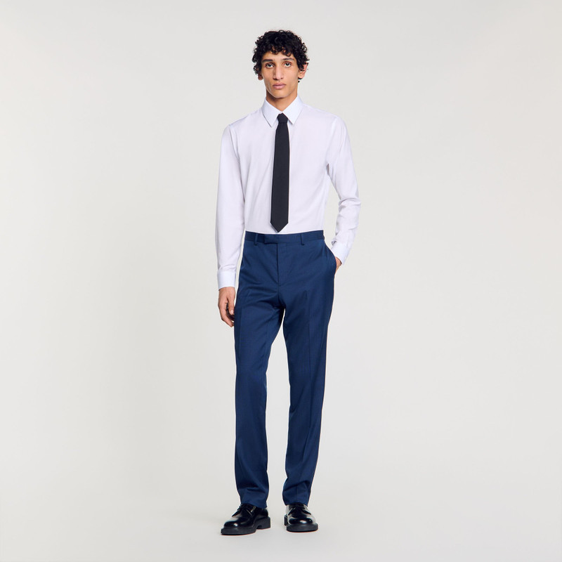 WOOL SUIT TROUSERS 1