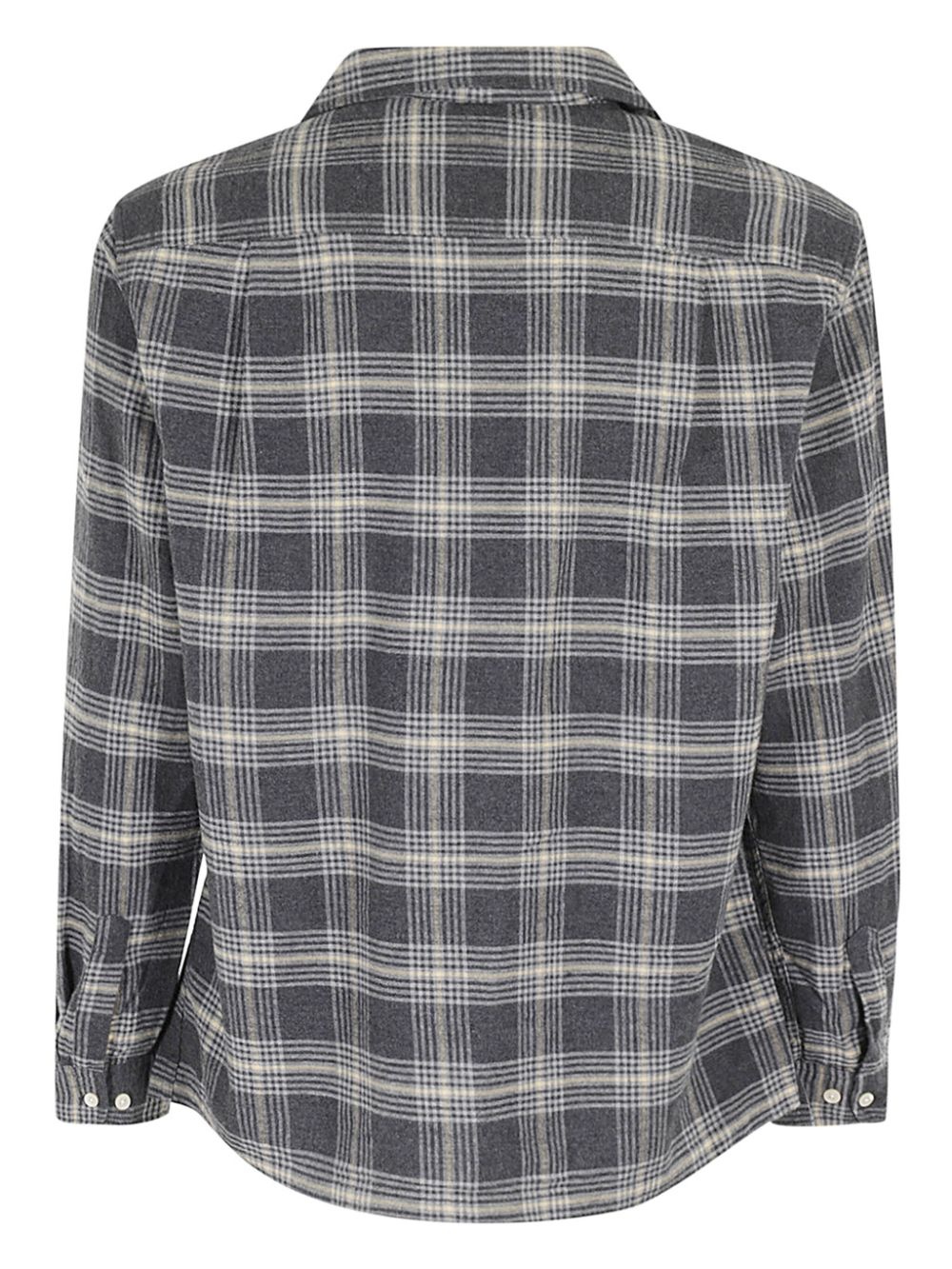 buttoned plaid shirt - 2