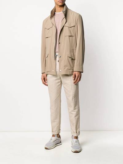 Brunello Cucinelli natural flax chinos outlook