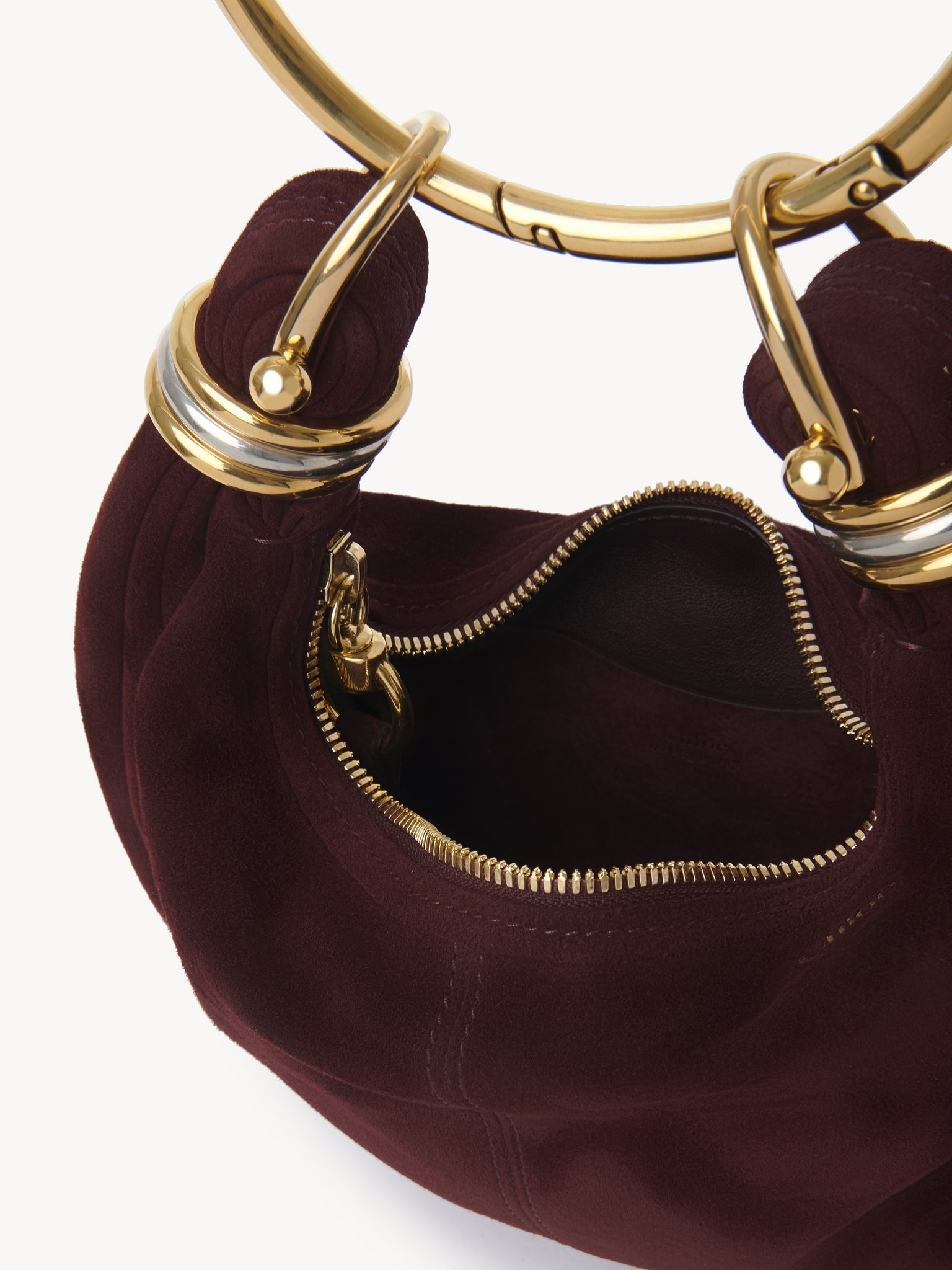 MINI BRACELET HOBO BAG IN SUEDE LEATHER - 6