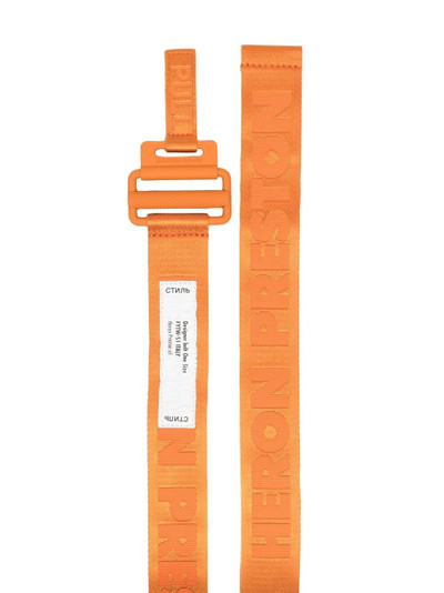 Heron Preston logo-patch buckled belt outlook