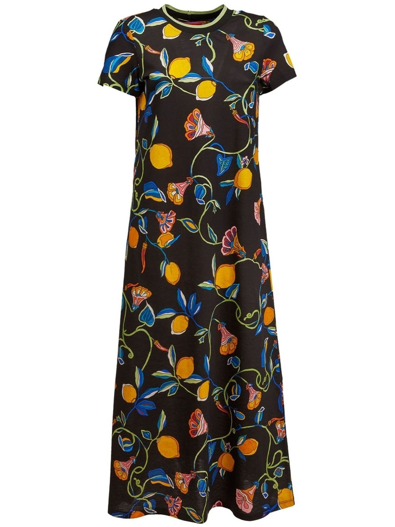 floral-print shift midi dress 1