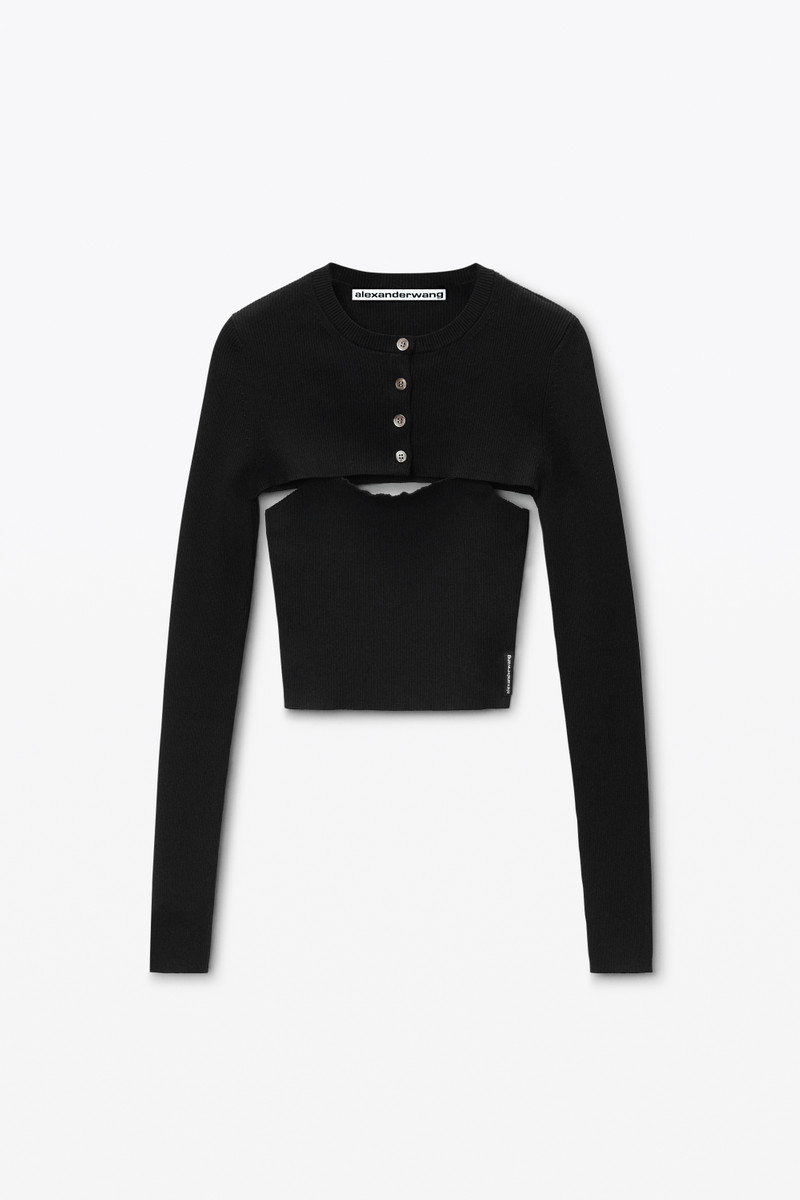 Cropped Cardigan Twinset - 1