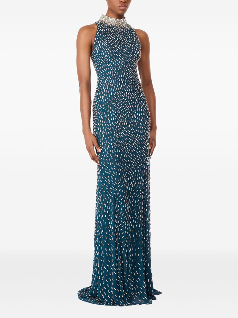 JENNY PACKHAM embellished high-neck maxi dress outlook