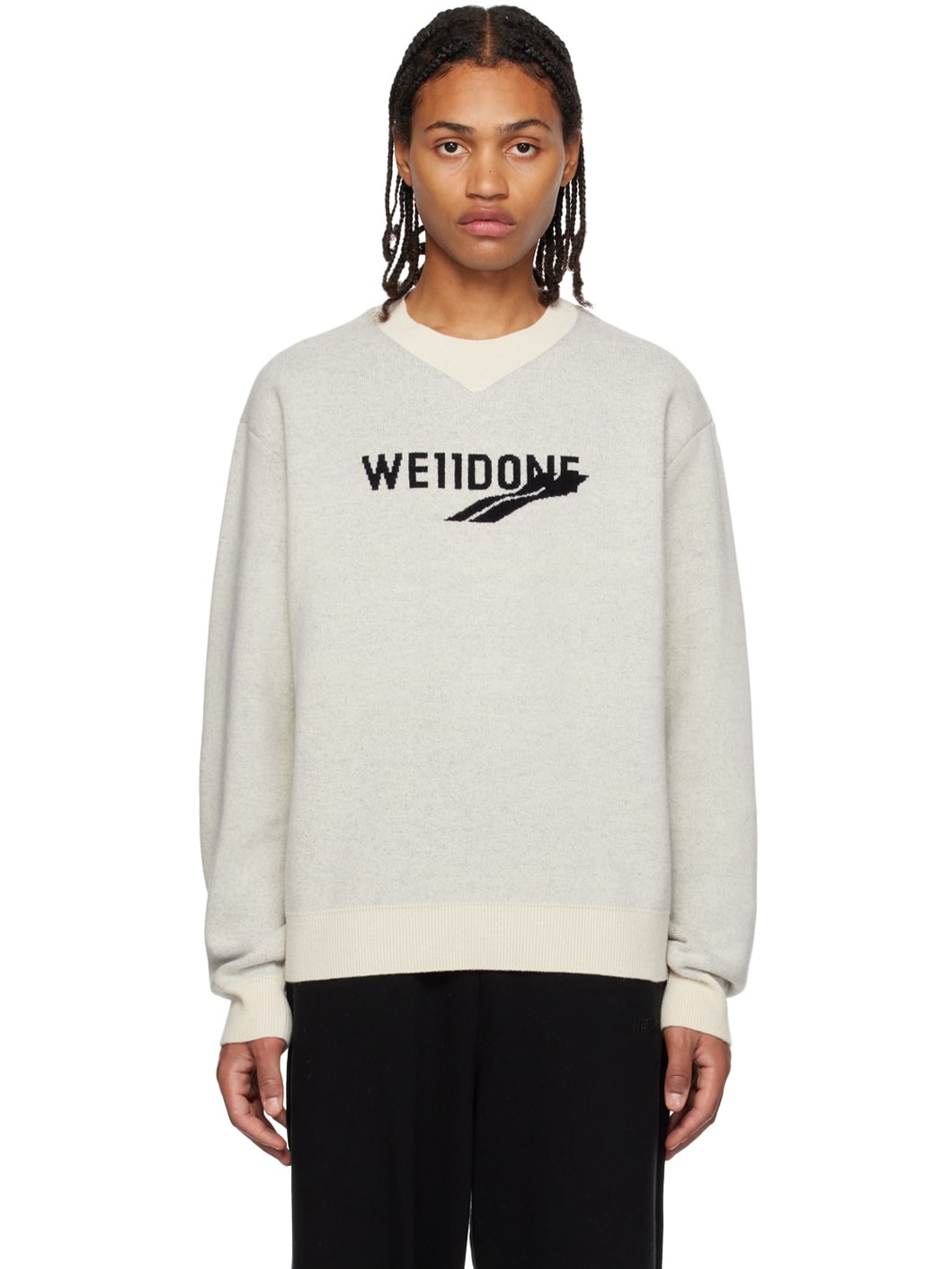 Gray Crewneck Sweater - 1