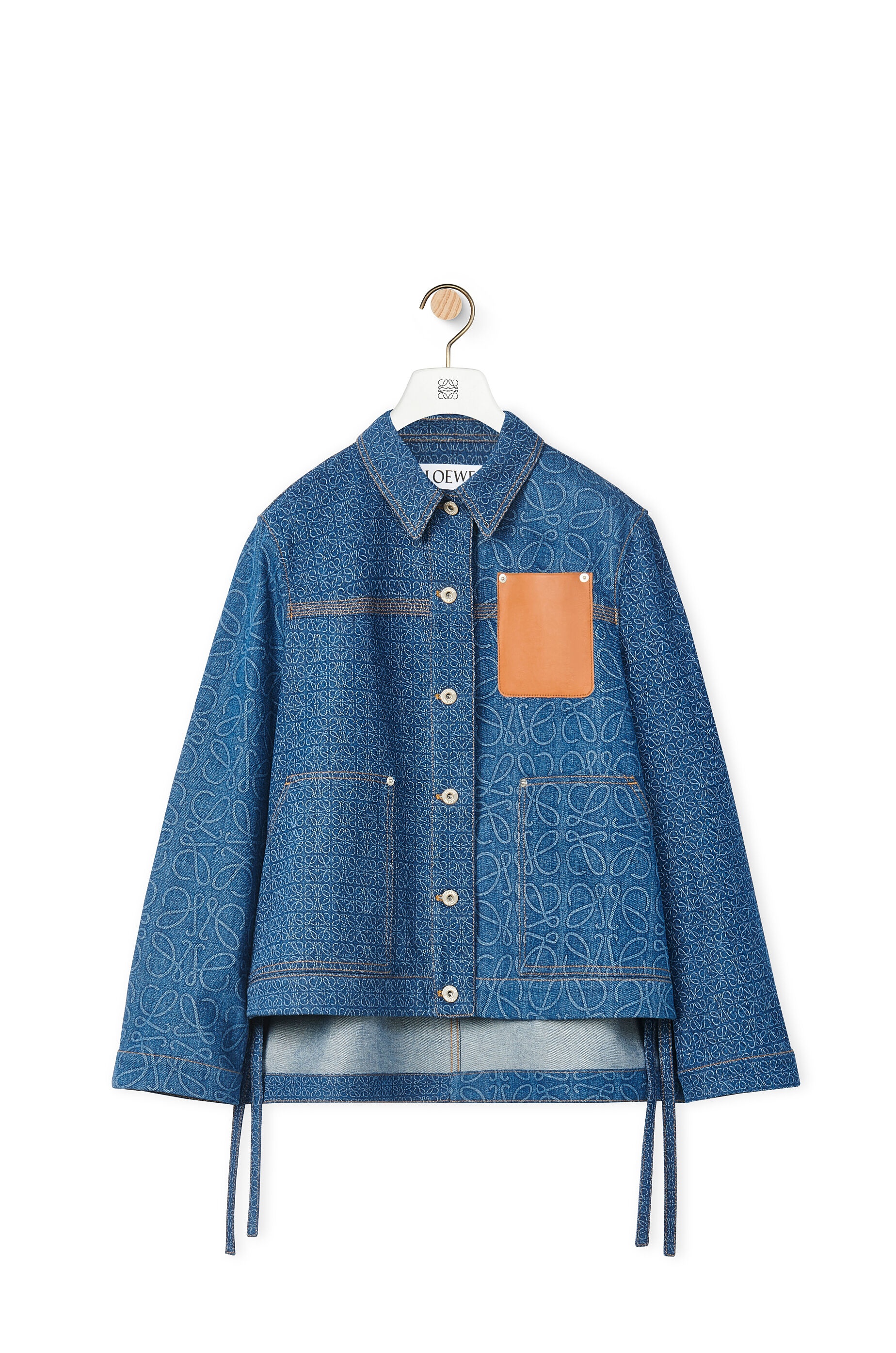 Anagram workwear jacket in denim - 1