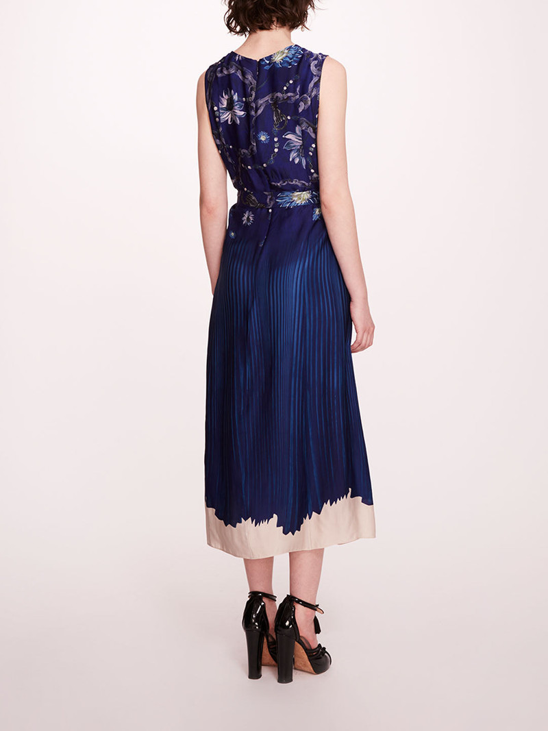 Marchesa VISCOSE GEORGETTE MIDI DRESS outlook