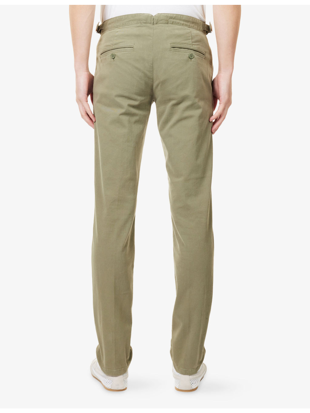 Fallon Tailored-Fit Stretch-Cotton Trousers - 4