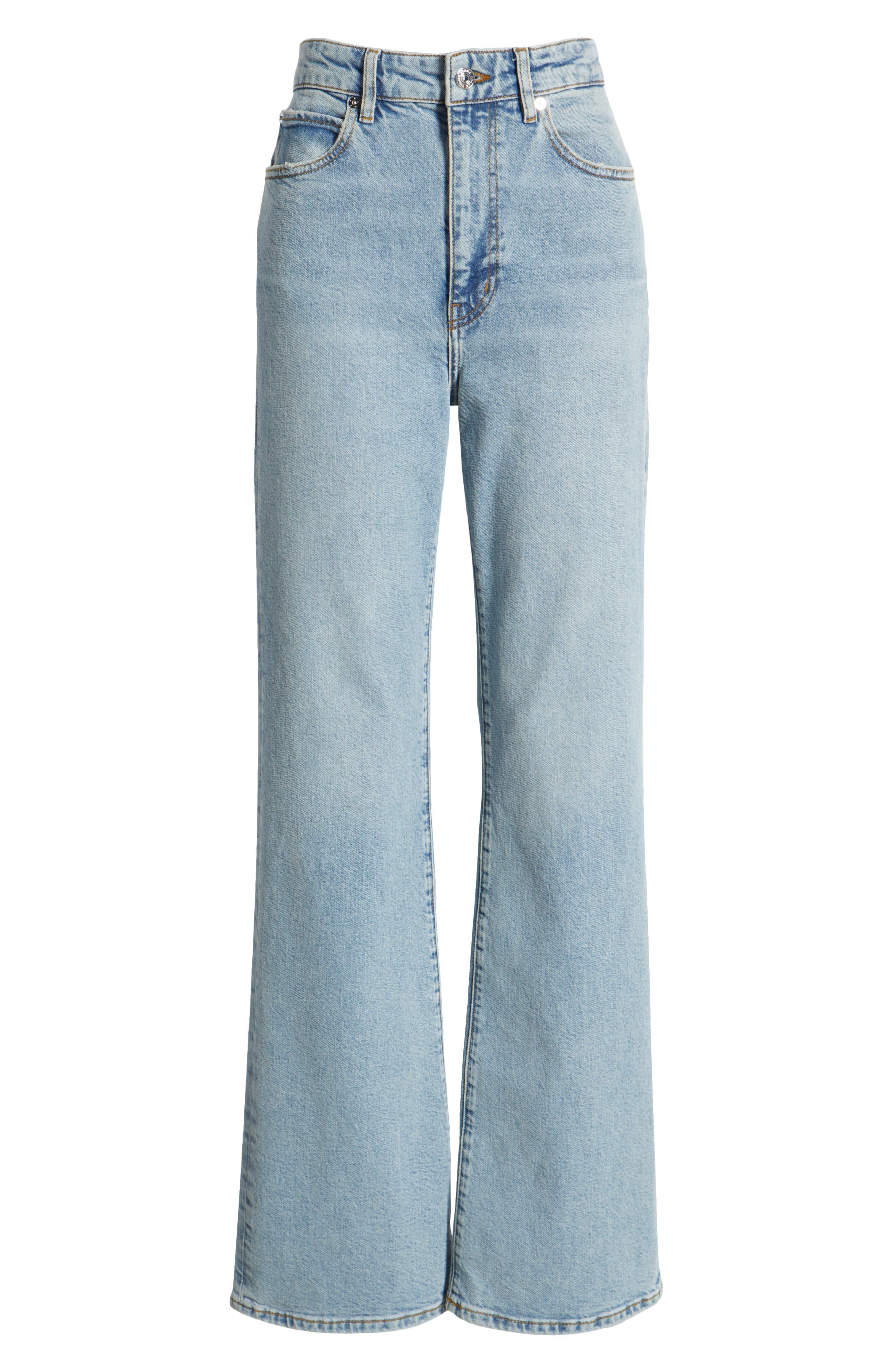 FRAME The Arrow High Waist Relaxed Bootcut Jeans in Dolly at Nordstrom - 5