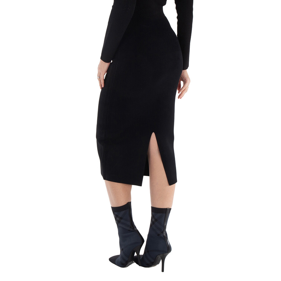Victoria Beckham Ribbed Body Fitted Pencil Skirt - 4