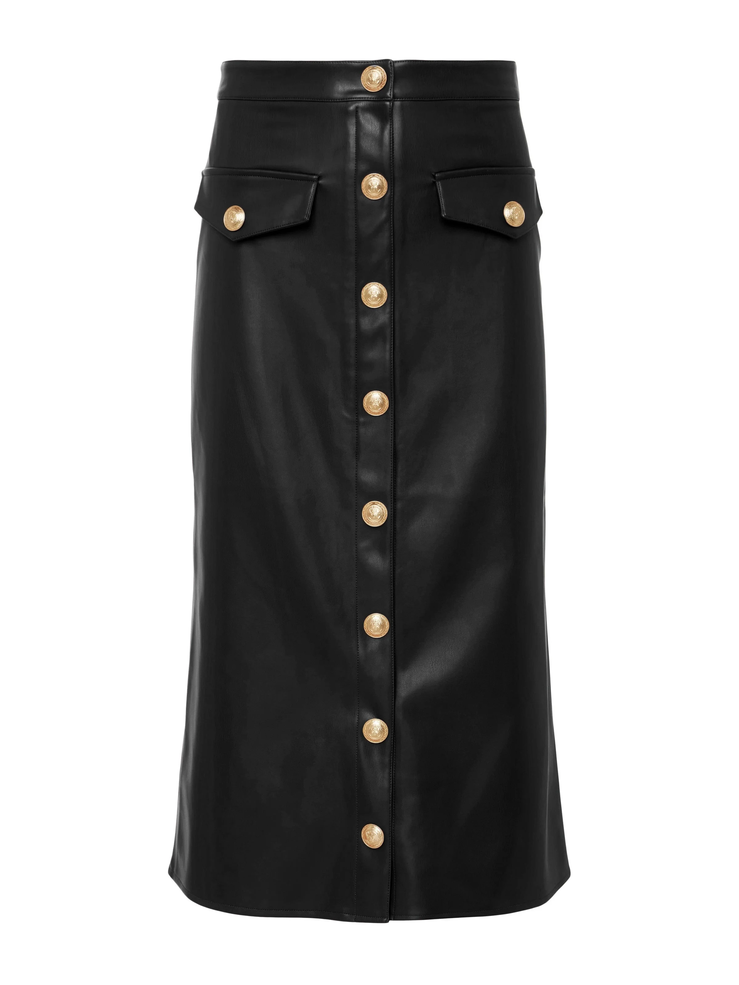 Milann Faux Leather Skirt - 1