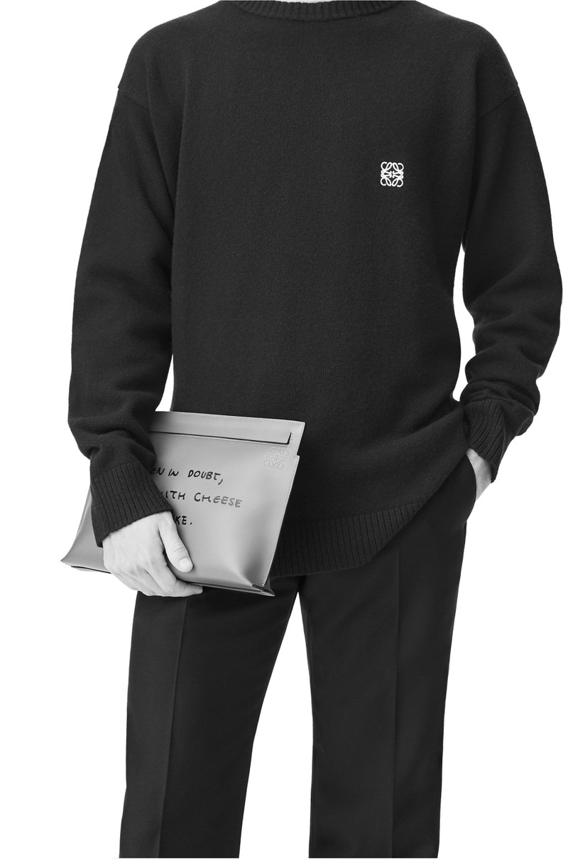 Loewe Words T Pouch in classic calfskin outlook