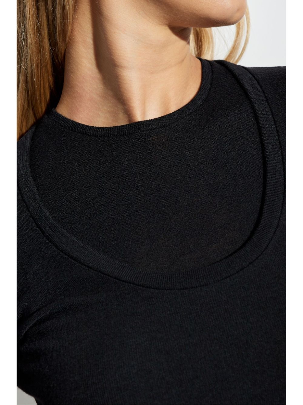 layered wool dress - 5