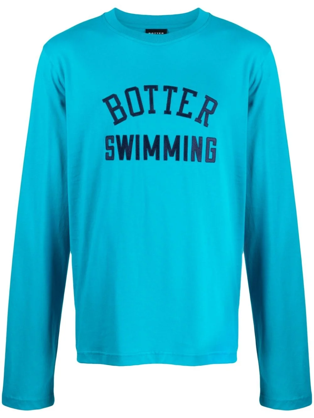 logo-embroidered organic cotton T-shirt - 1