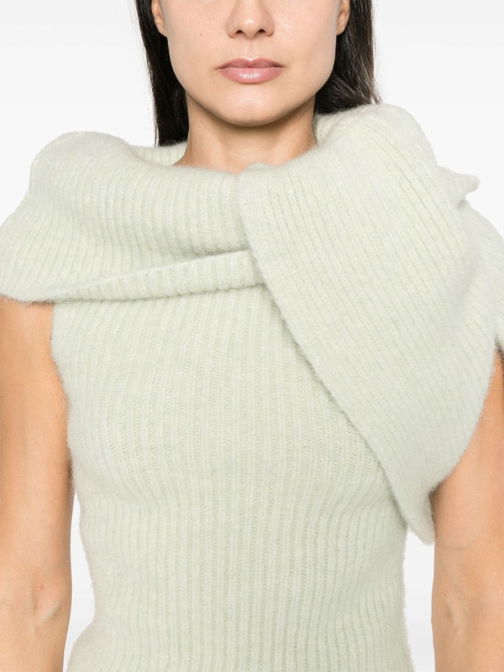 Banded T knitted top - 5