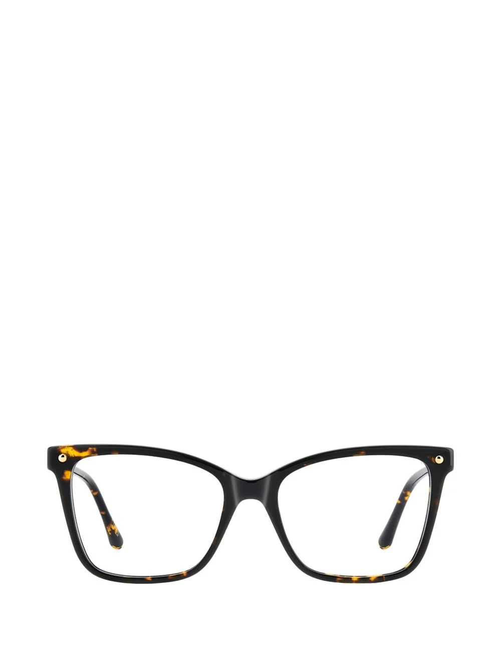 tortoiseshell-effect square-frame glasses - 1