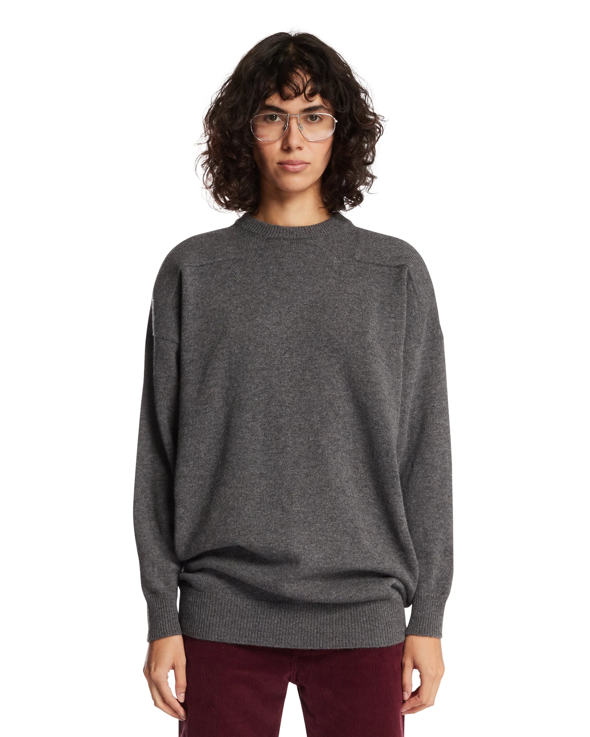 Gray Wool Sweater - 1
