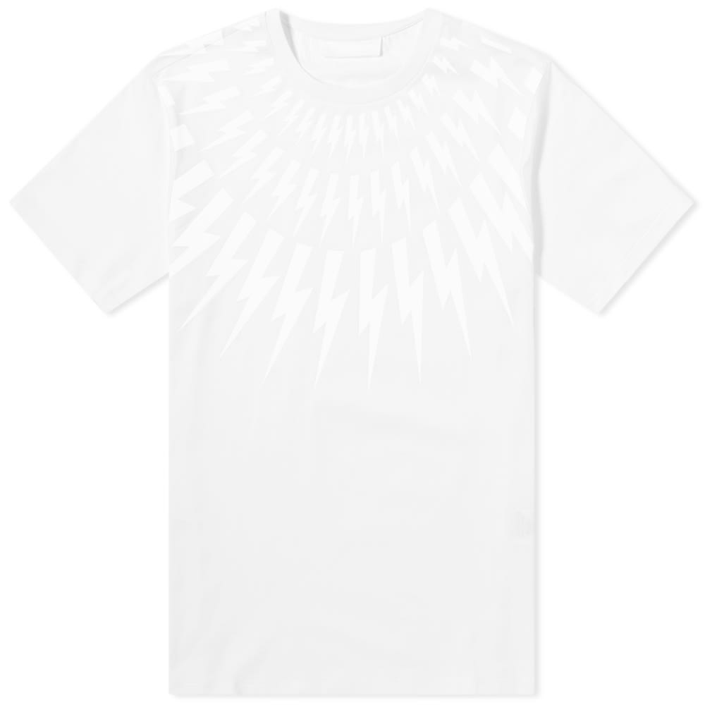 Neil Barrett Tonal Fairisle Lightning Bolt Tee - 1