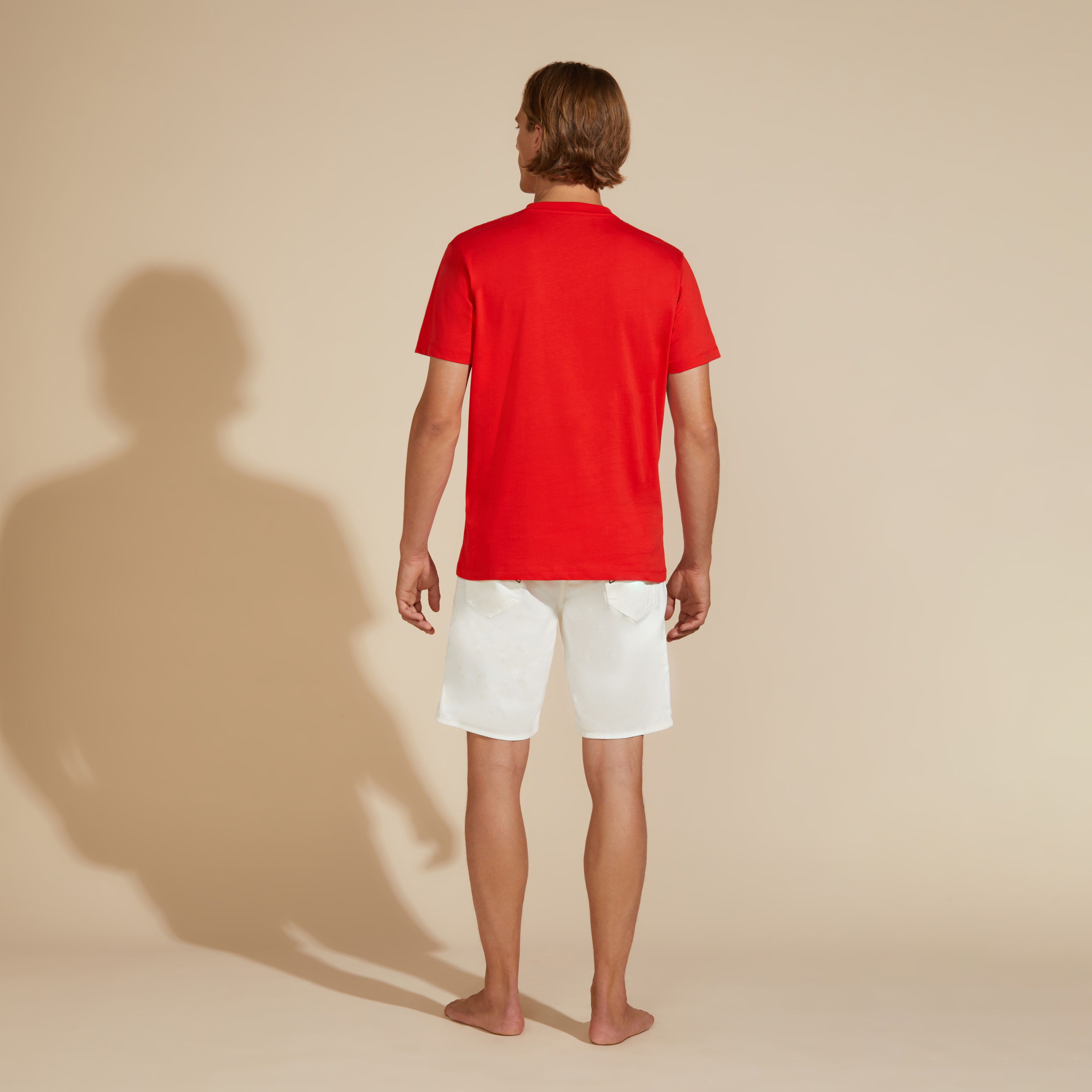 Men Cotton T-Shirt Turtle Patch - 4
