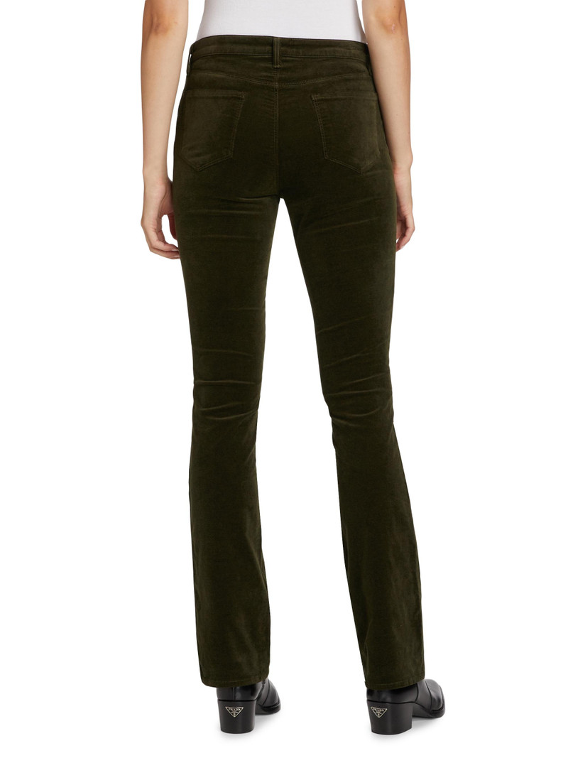 Women's Stevie High-Rise Velvet Straight-Leg Jeans - Pine 5