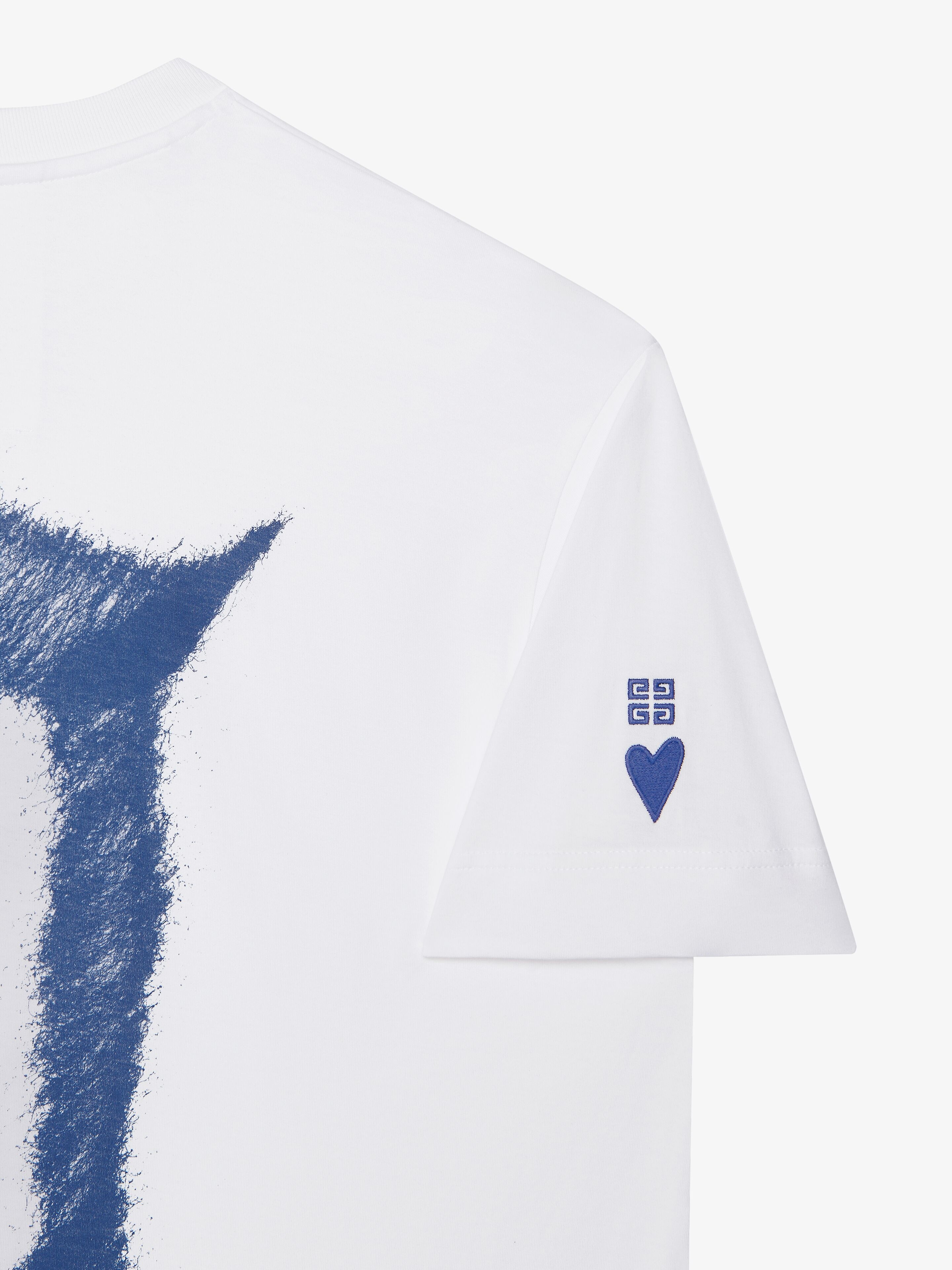 OVERSIZED T-SHIRT IN COTTON WITH GIVENCHY LOVE PRINT - 5