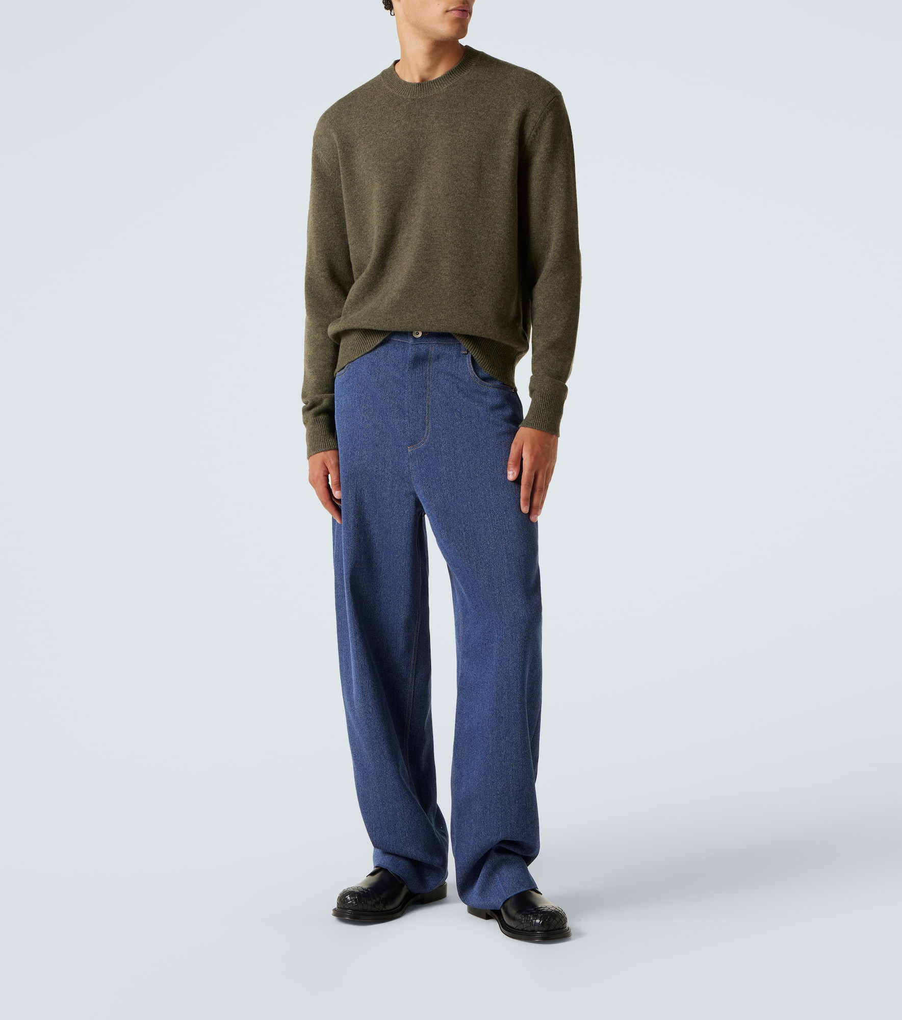 Intrecciato cashmere-blend sweater - 2
