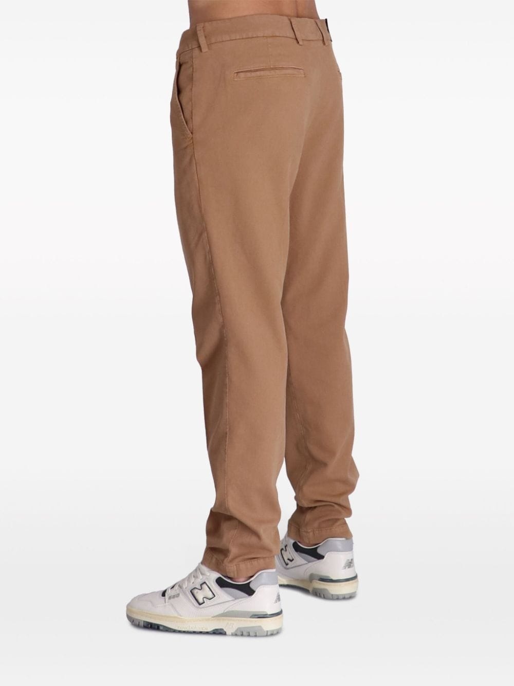 slim-fit cotton trousers - 4