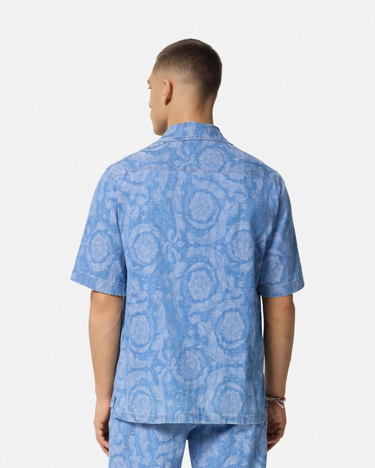 Barocco Chambray Denim Shirt - 5