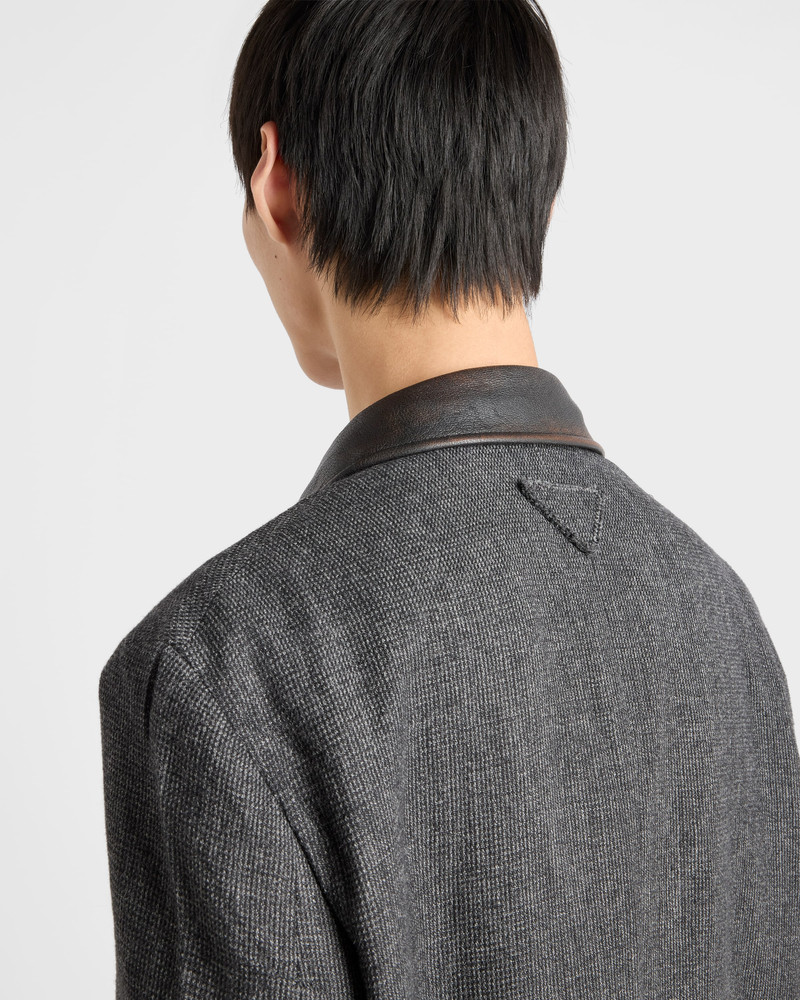Single-breasted wool blend coat 6