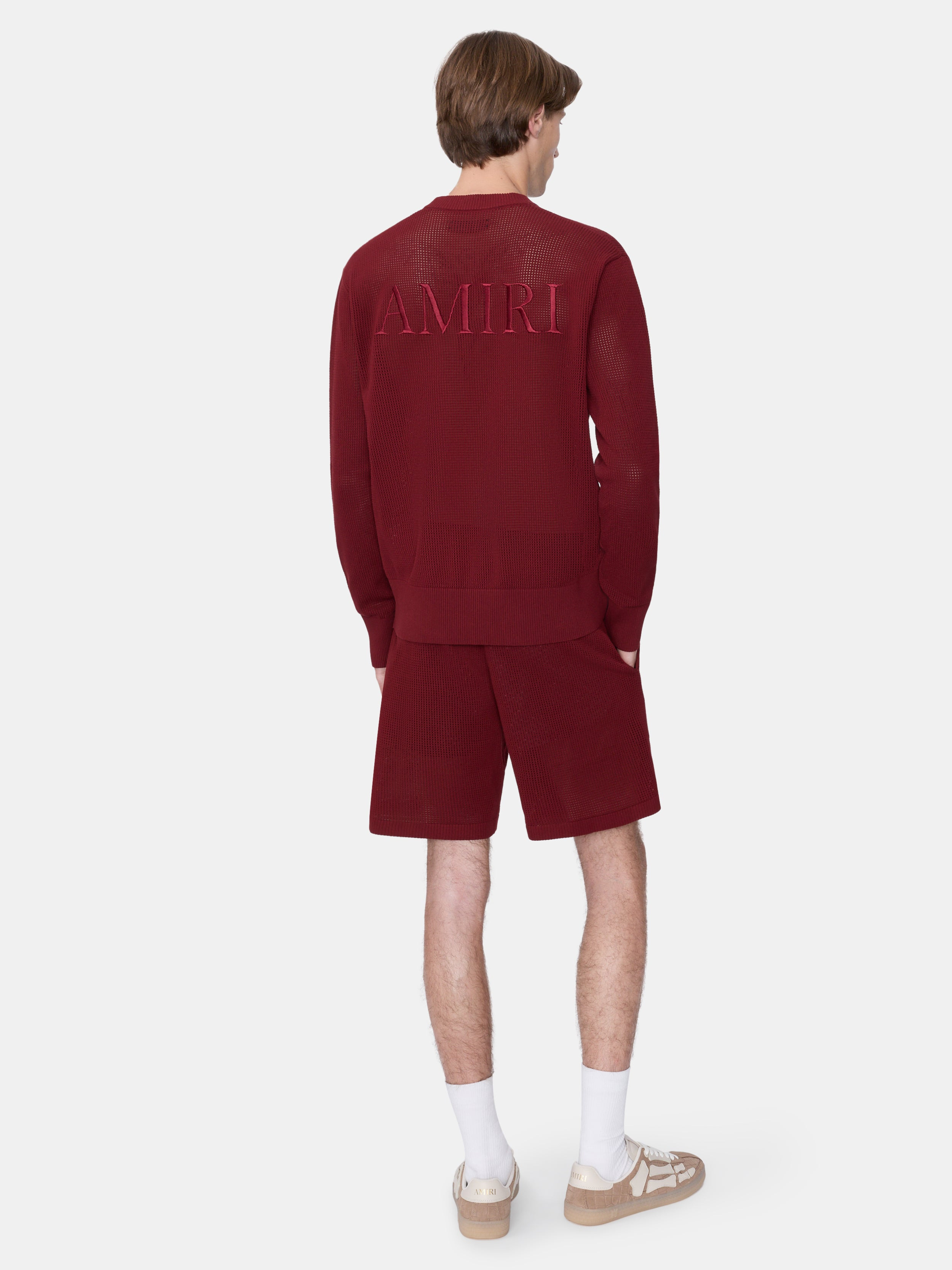 AMIRI CROCHET MESH CREW - 4