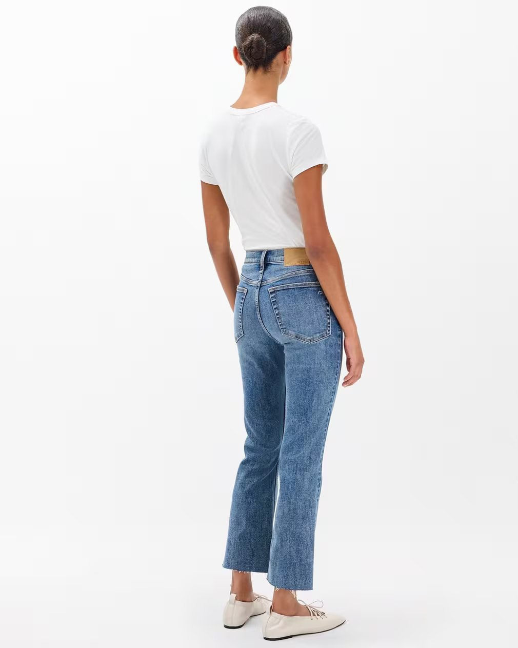 Flexi Peyton Mid-Rise Ankle Bootcut Jeans - 6