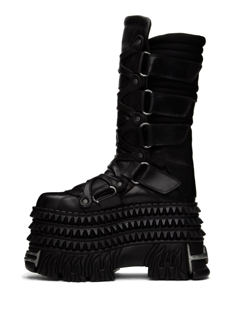 Black New Rock Edition Tower Boots 3