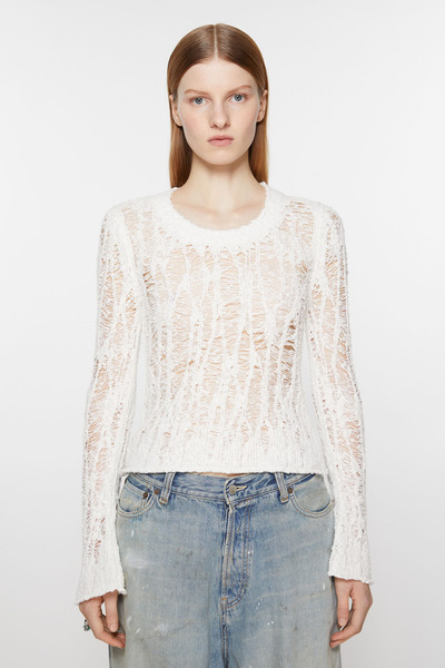 Acne Studios Loose knit sweater - Off white outlook