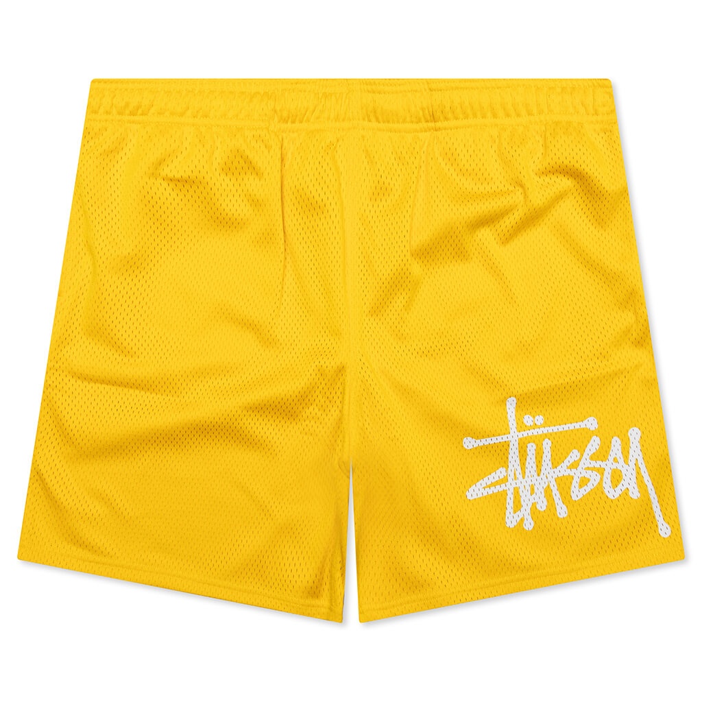 MESH SHORT BIG BASIC - SULPHUR - 1