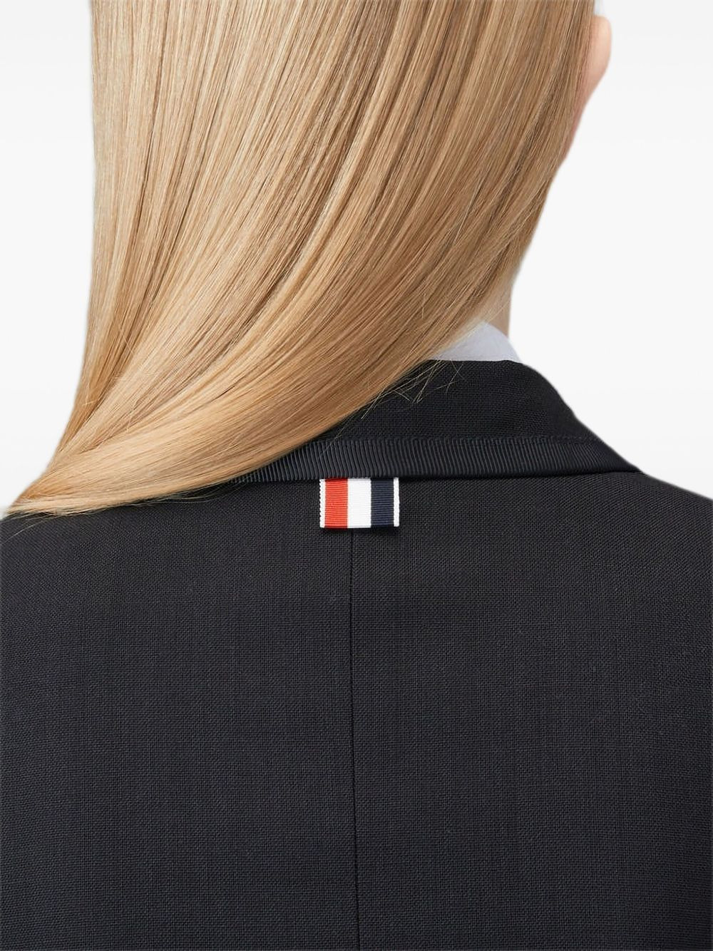 notched-lapel fitted jacket - 4