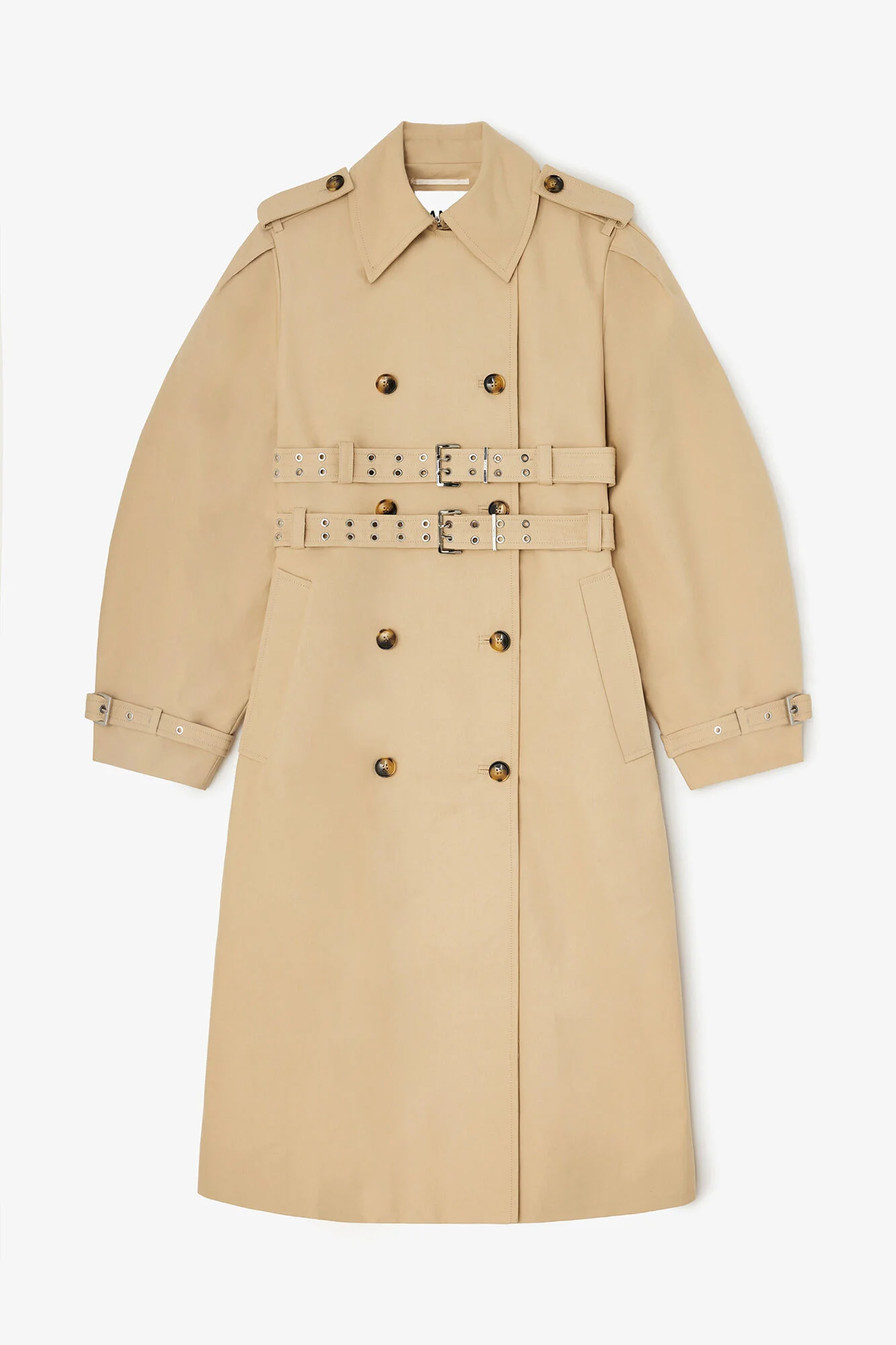 TRENCH COAT IN DOUBLE COTTON - 1