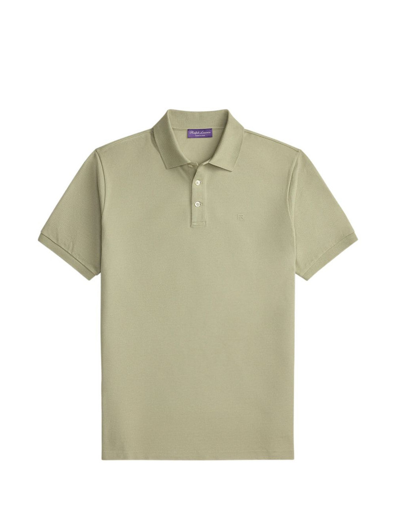 logo-embroidered cotton polo shirt 1