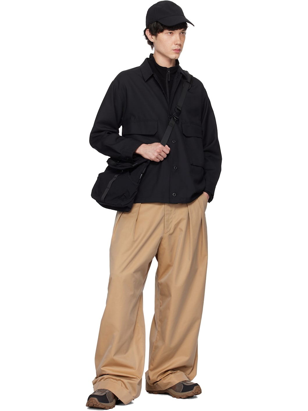 Black Hybrid Wool Shirt - 5